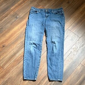 CAbi Women's Straight Leg Blue Jeans